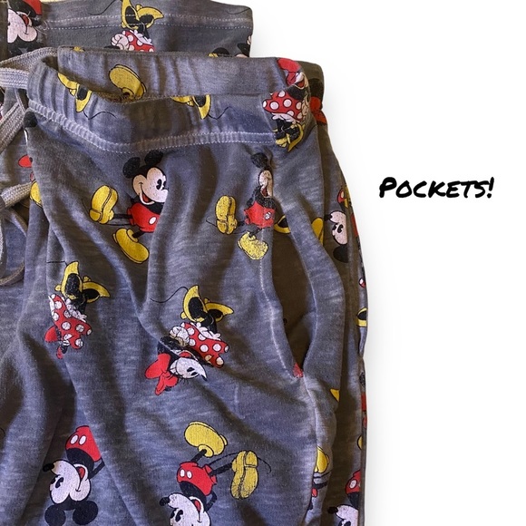 Disney Mickey Mouse "Perfect Match" Burn Out Pajama Set Size Small - Picture 5 of 5